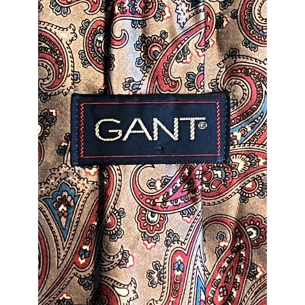 GANT Pink Paisley Silk Men's Neck Tie 57"x3.5" EUC